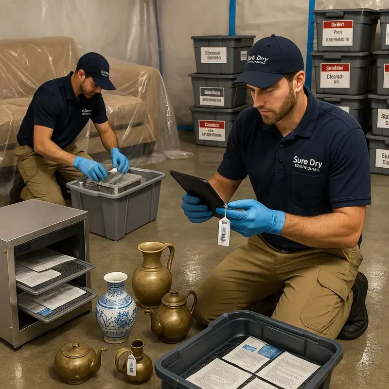 Content Protection and Restoration process in Hinton, OK