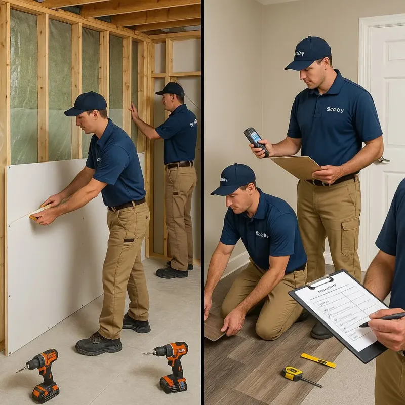 Repairs and Reconstruction process in Hinton, OK